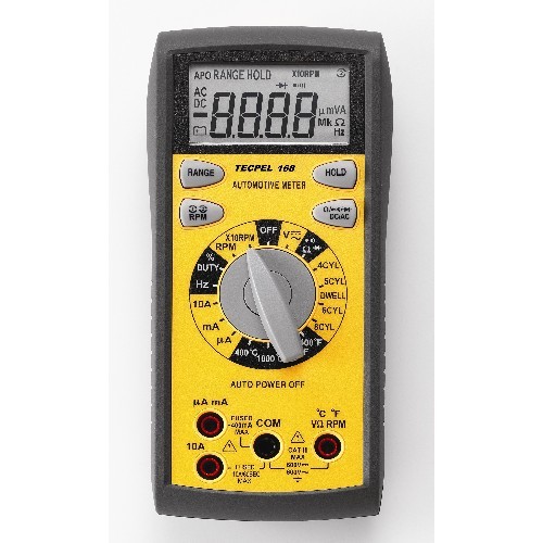 China Dwell Angle Test Digital Automotive Multimeter 3 3/4 Temperature Rpm Dmm-168 factory