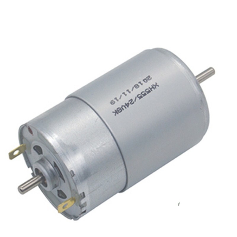 China 555 Double Shaft Micro Brushed DC Motors 8000rpm 24 Volt Gear Motor factory