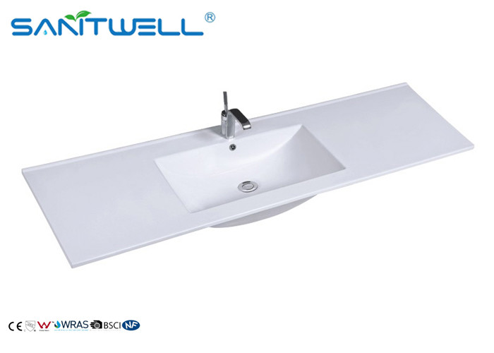 China Industrial Counter Top Wash Basin Single Hole AB8003-150 1500×460×180mm factory