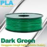 Buy cheap OEM Biodegradable PLA 1.75 / 3.0 mm 3D Printer Filaments ( Dark Green ) from wholesalers
