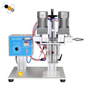 China Pneumatic SS Capping Honey Bottle Sealing Machine Positioning factory