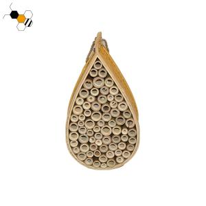 China 7.6kg 44mm Height Bamboo Pine Mason Bee House For Beneficial Insects factory