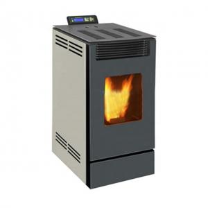 China A9 Gray Biofuel Wood Pellet Stove Fireplace 90% Efficiency factory