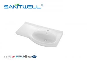 China White Rectangular Shape Counter Top Wash Basin Bathroom Wash Basin For Hand Clean factory