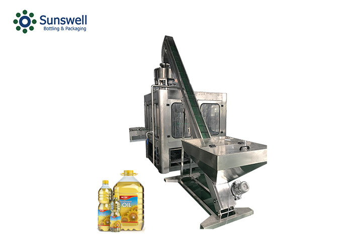 China Automatic Edible Oil Filling Machine 330ml Pet Bottle Capping Machine Welding factory