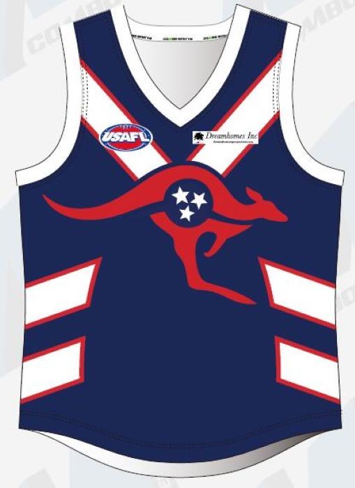 China Custom 4-14cm Sleeveless AFL Aussie Rules Jersey Singlets For training factory