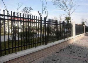 China Welded 2400X1500mm Tubular Steel Fence For Motorways factory