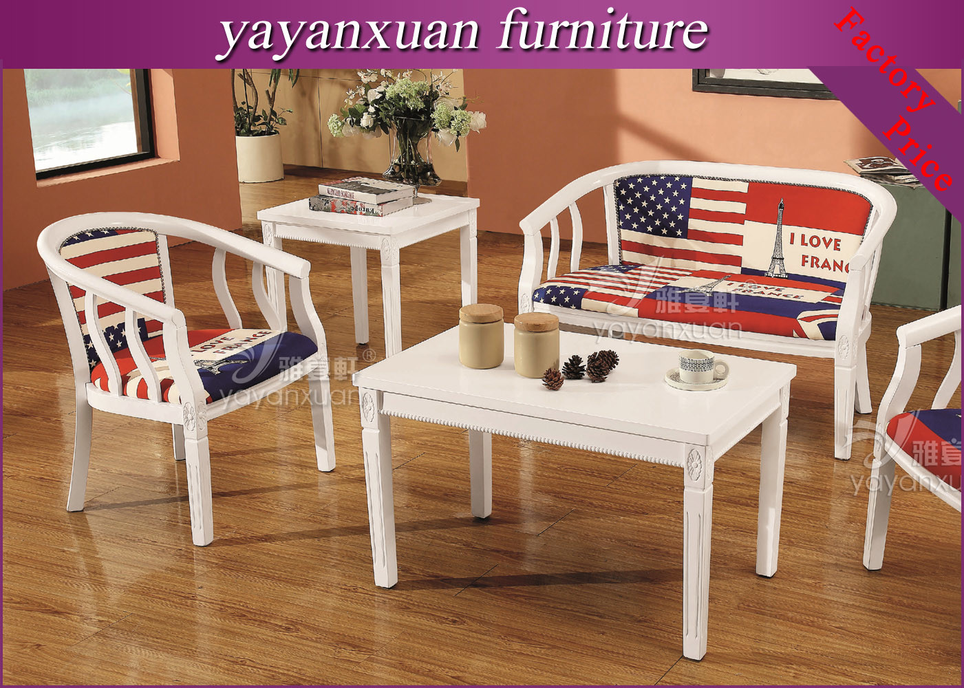 China Cream Dining Table And Chairs For Sale With Cheaper Prices And Much In Stock (YW-P9) factory