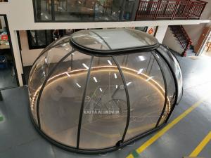China Outdoor Clear Transparent Pc Large Aluminum Profile Dome Trade Show Tent For Camping factory