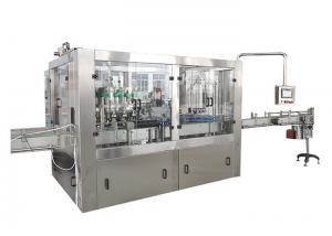 China SUS316L Soda Water Filling Machine , Rotary Tray Automatic Beer Bottle Filler factory