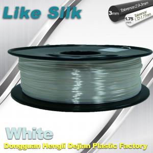 China Imitation Silk Filament Polymer Composites Flexible 3d Printing Filament White factory