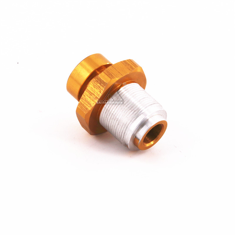 China 6061 T6 Cnc Aluminum Profile Metal Turning Female Threaded Brass Pipe Fittings factory