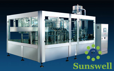 China 3-In-1 Tea Drink Bottle Filling Machine Automatic With Washing / Filling / Capping factory