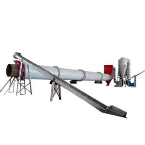 China 12M Length Industrial Rotary Dryer For Wood Chips Mineral Powder factory