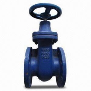 China Non-rising Stem Resilient Soft Seated Gate Valve, DIN 3352-F4 with NBR O-ring factory