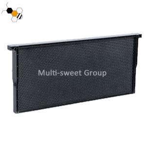 China Black Yellow Food Grade Plastic Bee Frame With Foundation factory