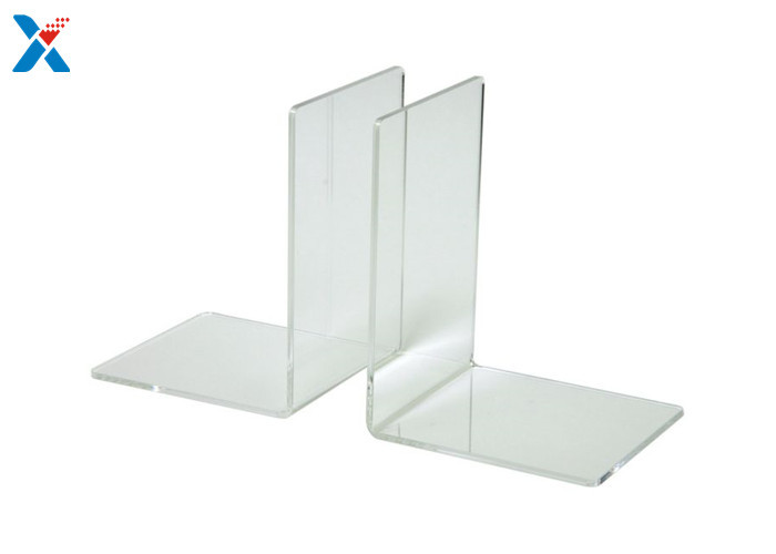 China Eco Friendly Clear Acrylic Bookends , Acrylic Book Stand Organizer For Book Displaying factory