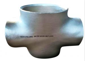 China Seamless DN15 Stainless Equal Cross Tee 4 Way Pipe Fittings Butt Weld factory