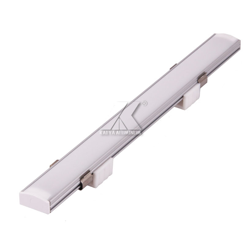China 6063 Material LED Aluminium Profile For Lamp Housing White Color factory