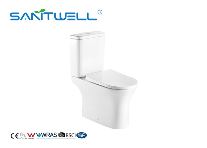China Fashionable Rimless Close Coupled Wc Toilet Floor Standing Washdown Flushing factory