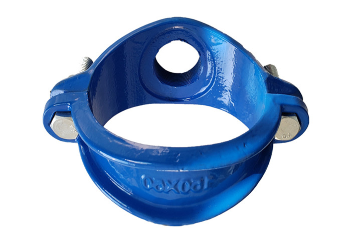 China 1.6mpa BSP NPT Cast Iron Pipe Fittings Saddle Clamp factory
