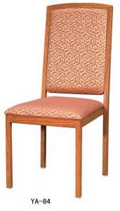 China Modern chair, aluminum chair, fabric paint imitation wood metal chair (YA-82) factory