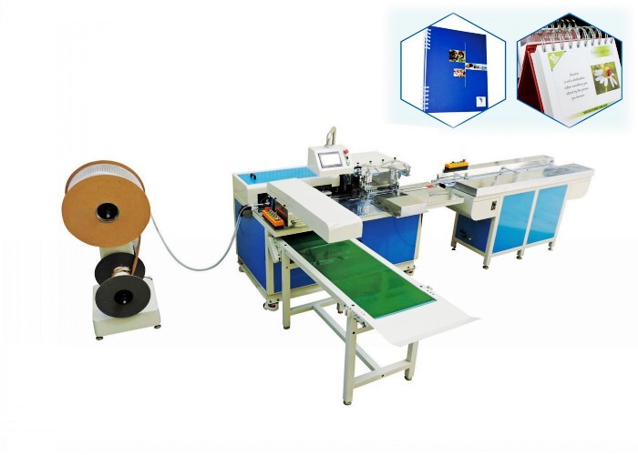 China Full Automatic Punch And Binding Machine For Double Loop Spiral Spool factory
