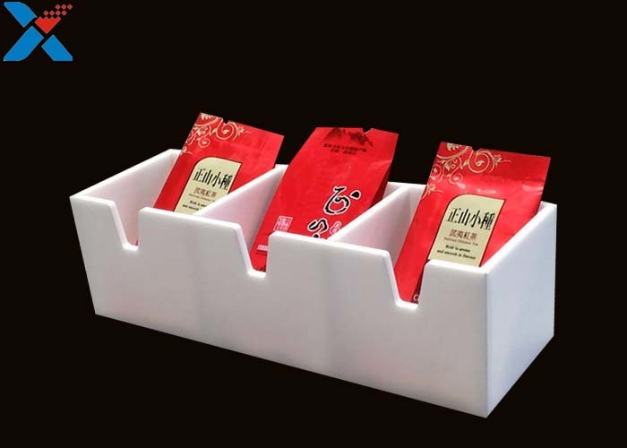 China Plastic Acrylic Display Case Hotel Tea Desktop Storage Box Tea Bag Display Box factory