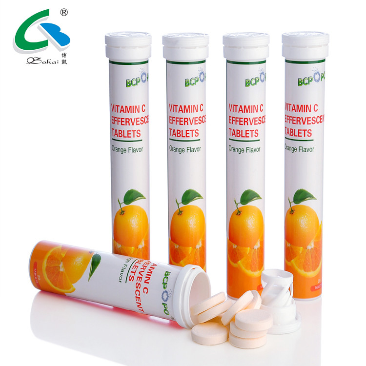 China GMP Certified OEM Vitamin C Effervescent Tablets 1000mg With Best Price factory