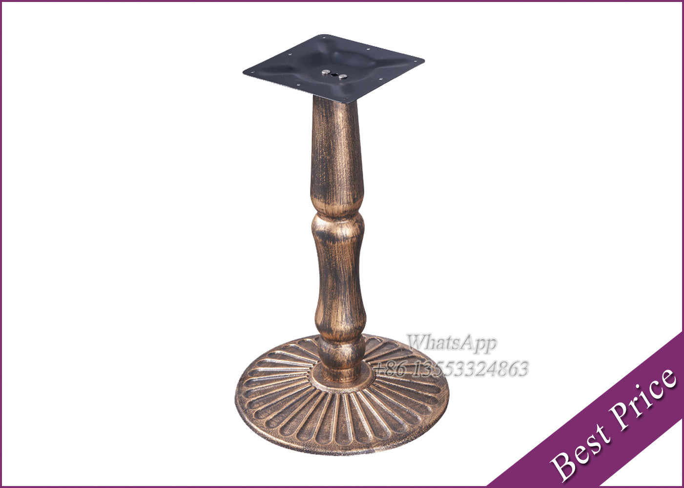 China New Design Table Base Brass Color for Dining Room and Cafeshop (YT-88) factory
