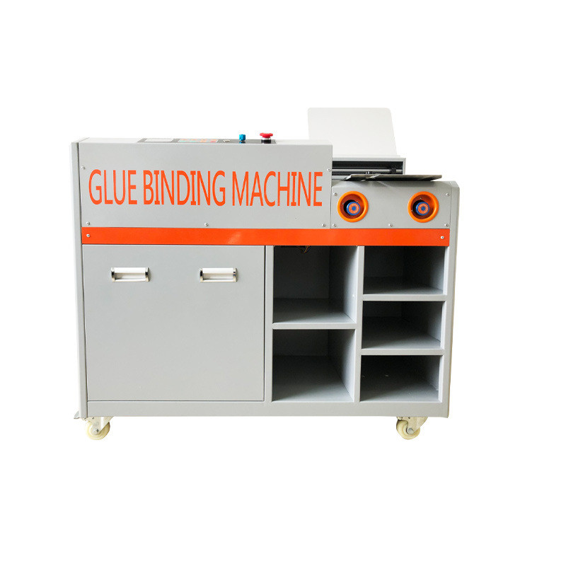 China Double Gluing Roller A4 Automatic Perfect Glue Book Binding Machine 280-350 Books/Hour factory