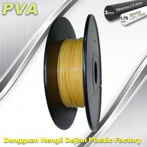 China Water Soluble Support Material PVA 3D Printing Filament 1.75 / 3.0 mm Natural factory