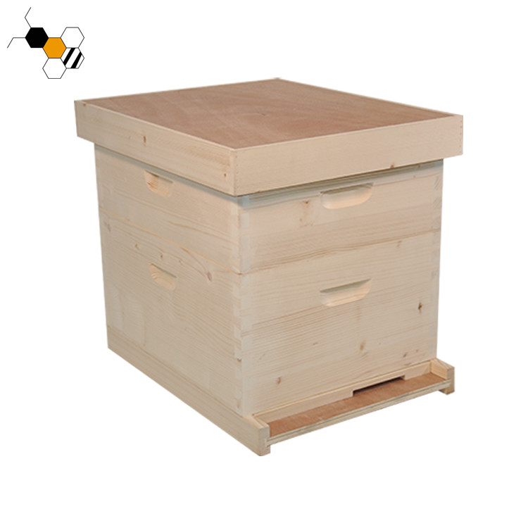 China Bee Farm Langstroth Two Layers Wooden Beehives 20mm factory