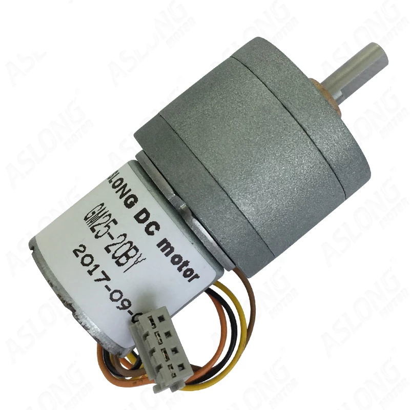 China GM25 20BY DC Stepper Motors Reducer 2 Phase 4 Wire 23 Degree 12V 4mm DIA factory