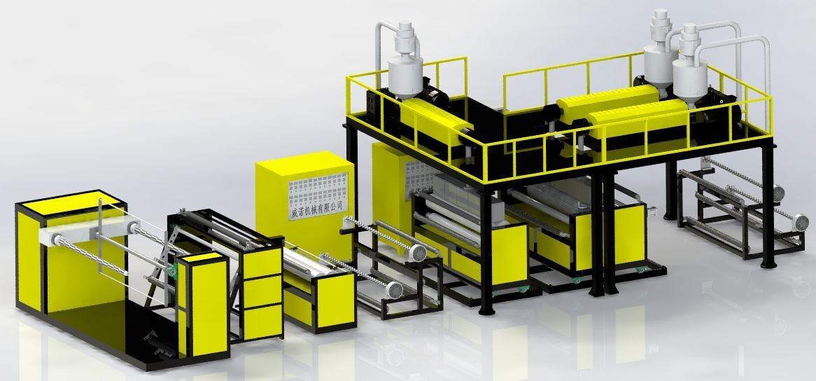 Zhejian Vinot 50 - 150kg / H Output Air Bubble Manufacturing Machine Safe Design