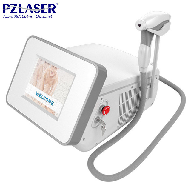 China Intelligent Medical Full Body Laser Hair Removal Machine 14 * 14mm Spot Size factory