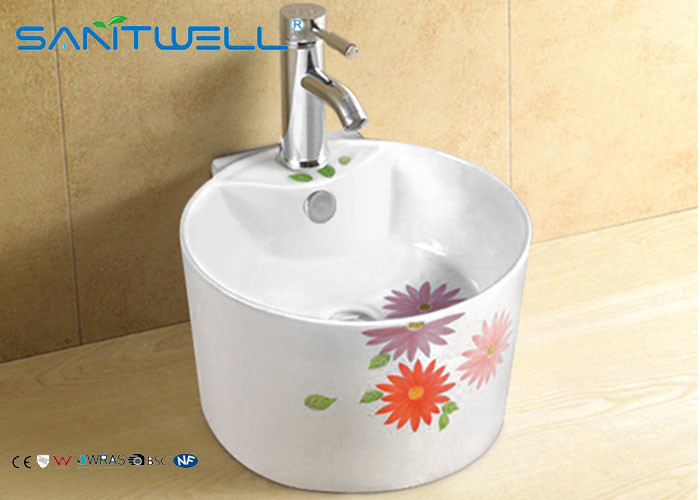 China Water round Ceramic Art Basin bathroom sink Italian design 410*410*250 mm factory