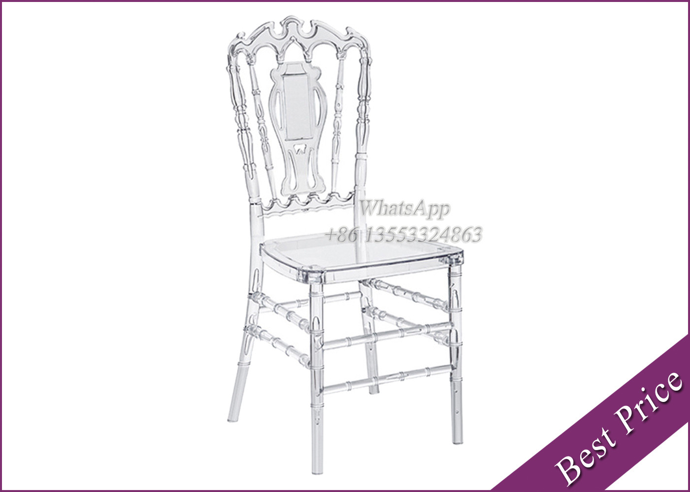 China Crystal Garden Chair From Furniture Factory and Exporter (YC-106) factory