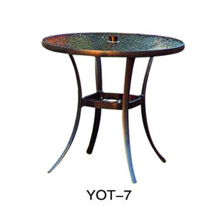 China High quality popular cast aluminum outdoor furniture in hotel   (YOT-7) factory