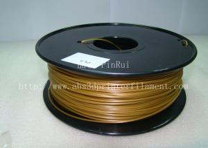 China 1.75mm / 3.0mm Gold PLA 3d Printer Filament 100% biodegradable factory