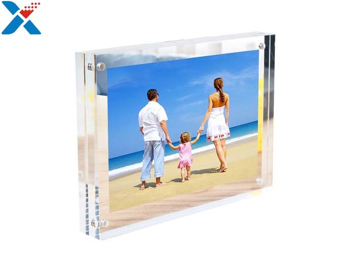 China Clear Double Sided Acrylic Block Photo Frame , Acrylic Magnetic Picture Frames factory