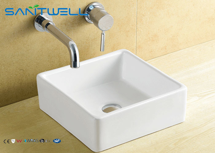 China Ceramic Counter Top Wash Basin Sanitary Ware Factory Sink 380*380*135 mm Countertop Washbasin factory