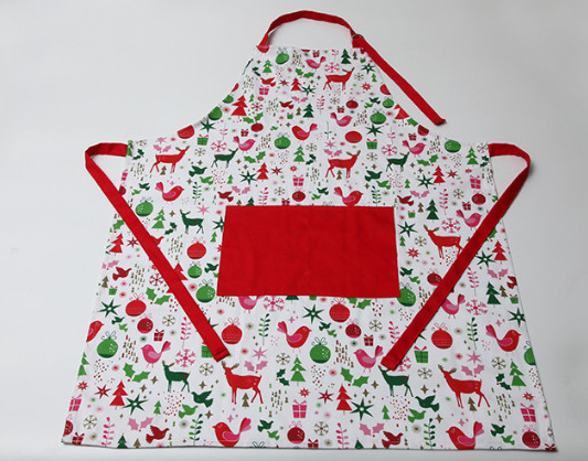 China Durable Colorful Cute Cooking Aprons Cotton Polyester Logo Embroidery Print factory