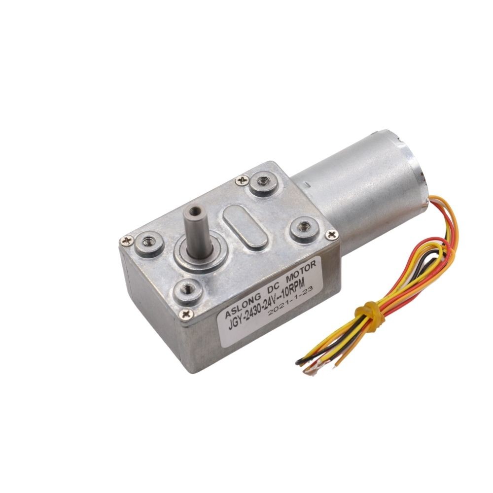 China 100rpm 12V 24V Worm BLDC Brushless DC Gear Motor With Encoder factory