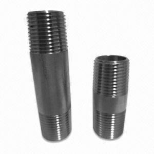 China Carbon Steel and Stainless Steel Nipples, Available in 1/8 to 4-inch Sizes  factory