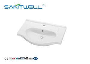 China Standard Size Counter Top Wash Basin White Color With Modern Design CE factory