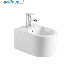 China SWJ0431 Bathroom WC pan White Wall Hung Bidet 490*370*300 mm size , Floor mounted bidet factory