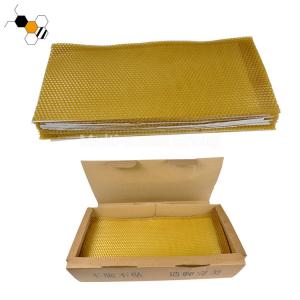 China Yellow 72g 80g Pure Beeswax Bee Foundation Sheets factory