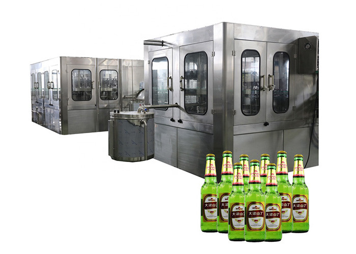 China 9000BPH Alcoholic  3 In 1 Carbonated Energy Drink Beer Filling Machine factory