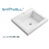 Buy cheap SWQ510 Sanitary Wate Artificial Stone Basins Small Size Solid Surface Matt White from wholesalers